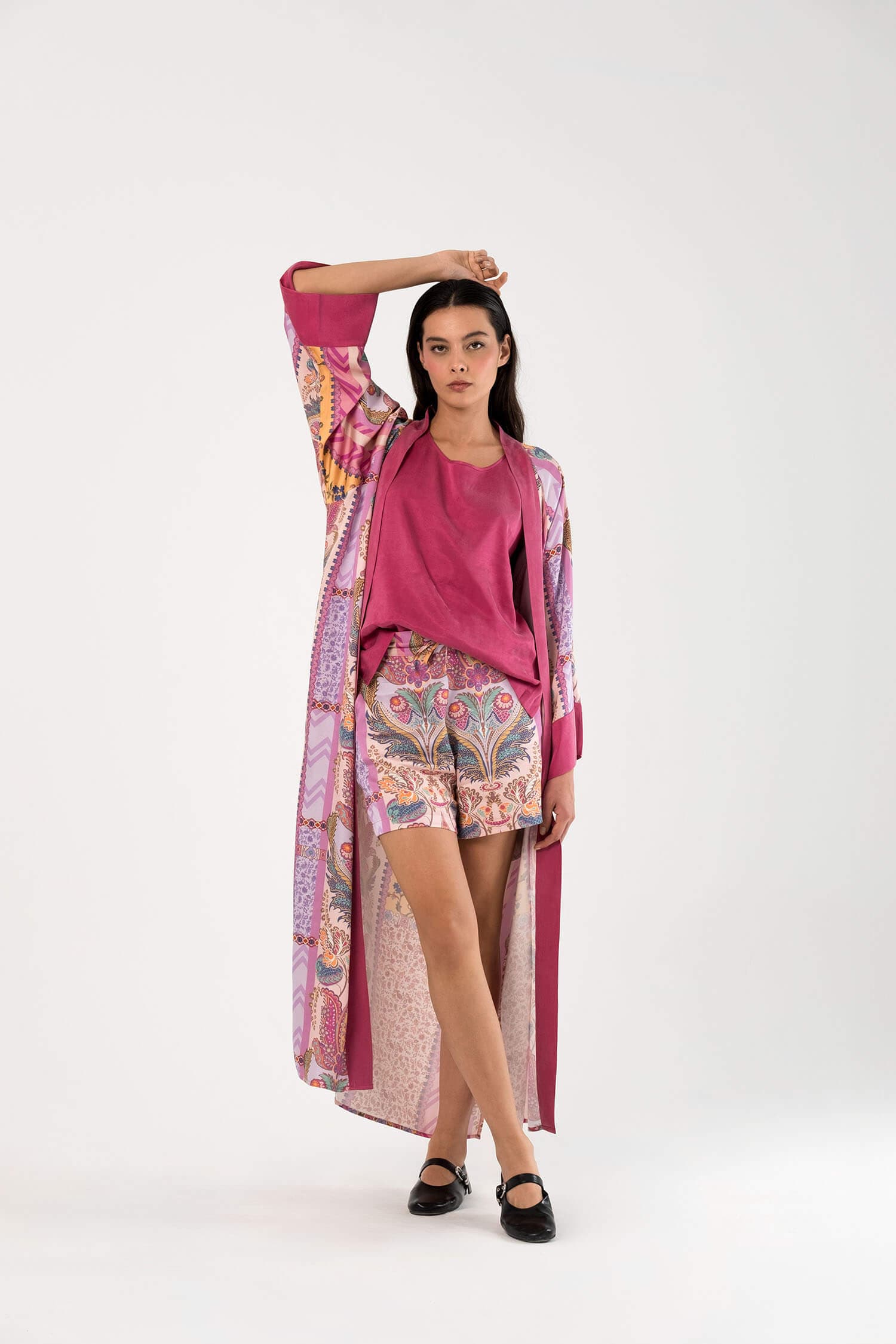 Rosea Uzun Boy Kimono