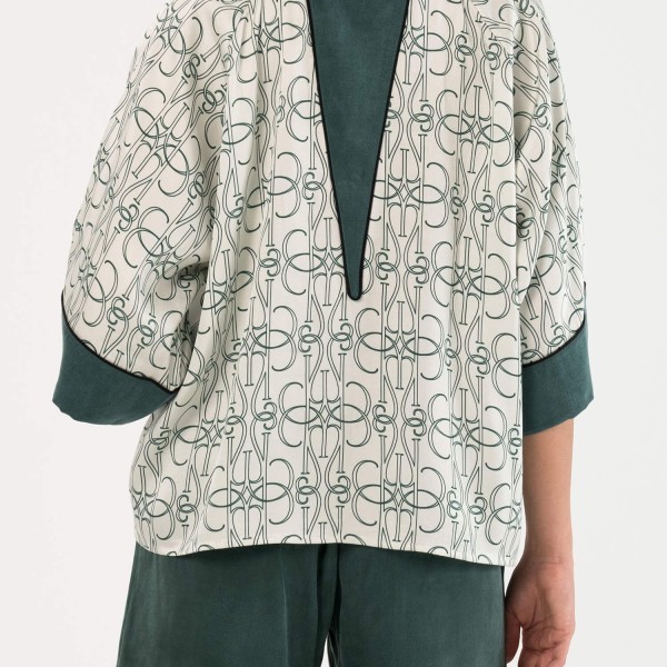 Viridis Monogram Gömlek Yeşil L/XL