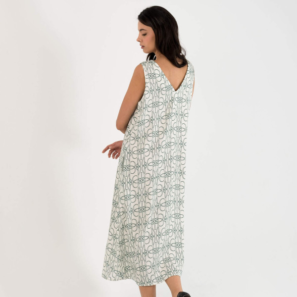 Viridis Monogram Elbise Yeşil S/M