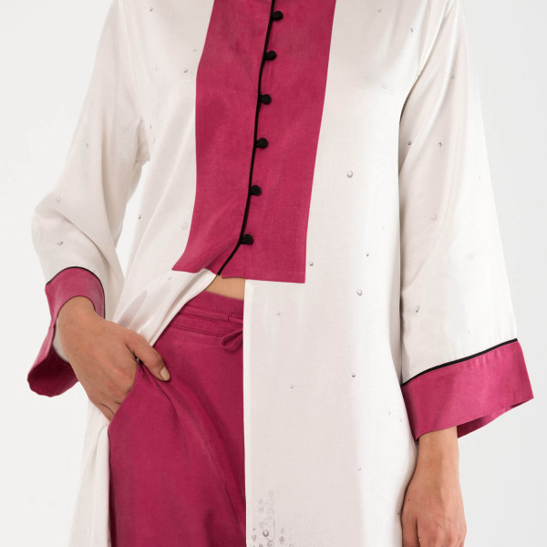 Rosea Kaftan Eteği Sulu Balıklı L/XL