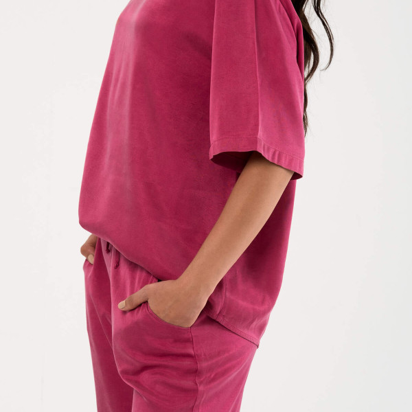 Rosea Pantolon Düz Pembe S/M