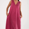Rosea Elbise Düz Pembe S/M