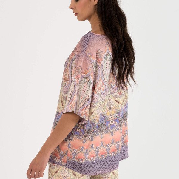 Vas Bluz Şal Desen L/XL