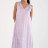 Vas Monogram Elbise Lila S/M