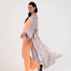 Pavo Uzun Kimono Tavuskuşu Desen