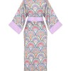 Pavo Uzun Kimono Tavuskuşu Desen
