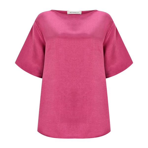 Rosea Bluz Düz Pembe L/XL