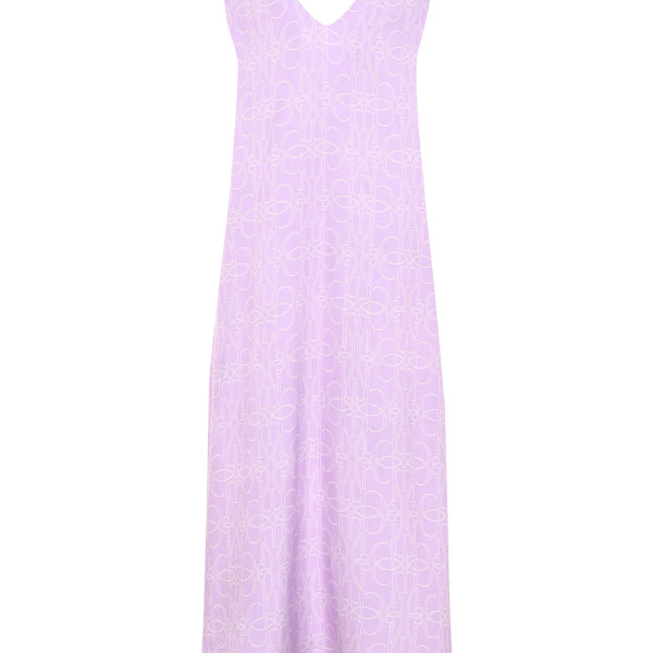 Vas Monogram Elbise Lila S/M