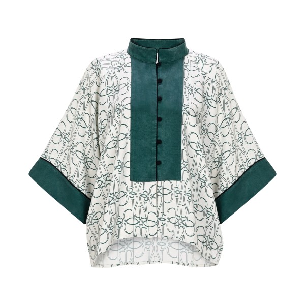 Viridis Monogram Gömlek Yeşil L/XL